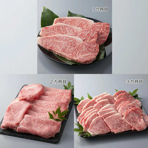 【A-009】大吉商店 近江牛ロースづくしコースＢ（頒布会３カ月） ［高島屋選定品］