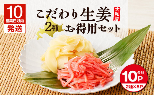 【10営業日以内に発送】大和屋 こだわり 生姜 お徳用 セット T055-017 惣菜 総菜 加工食品