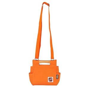 桜岡持ちミニバッグ(SB付) カラー：オレンジ【バッグ 鞄 カーゴ バッグ ミニ 帆布 かばん 天然 桜 キャンバス 生地 軽量 国産 香川 さぬき】