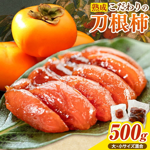 佐那河内村産 こだわりの刀根柿 500g 