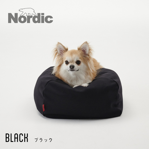 クッション ビーズクッション ハナロロ ペットクッション Sカバー付 30L ブラック