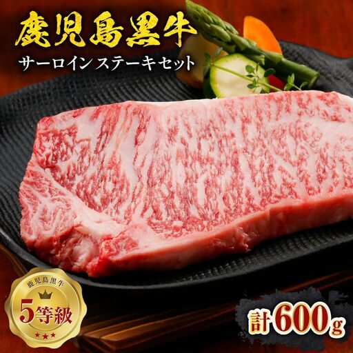 鹿児島黒牛 サーロイン ステーキ 計600g( A-101 ) C069-002 肉 牛肉 冷凍