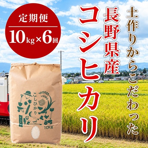 1412【6か月連続お届け】長野県産米コシヒカリ 10kg