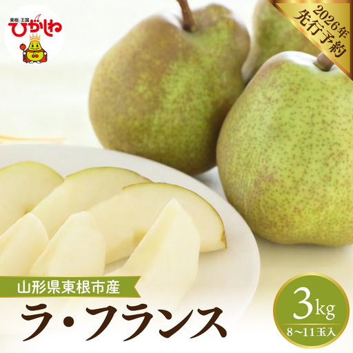 2026年産 ラ・フランス 約3kg ラフランス