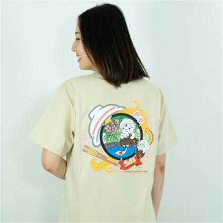 佐野市 マンホールTシャツ(さのまる)サンドベージュ Lサイズ_装飾品・工芸品 女性・レディース 洋服   装飾品・工芸品 男性・メンズ 洋服 _【1534690】