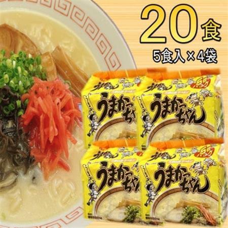 九州の味　豚骨ラーメン　うまかっちゃん　20食セット(5食×4袋)(大牟田市)_麺 ラーメン  らーめん 拉麺_【1547219】