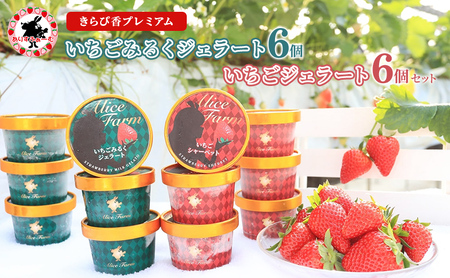 いちごジェラートセット きらぴ香 みるく ありすふぁーむ いちごジェラートセット【12個】【冷凍】