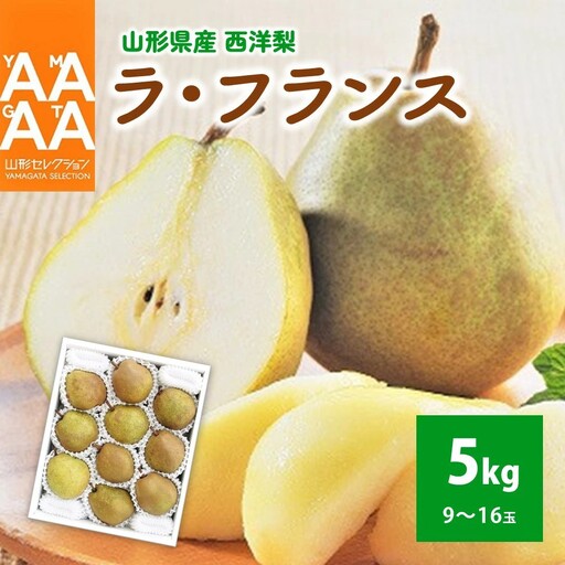 西洋梨（ラフランス）５ｋｇ　特秀品　大玉　0021-2605