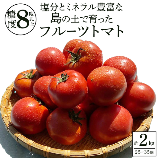 [先行予約] [甘みがジュワ〜っ!]瀬戸内のフルーツトマト 2kg 糖度8度以上 [ 2027年4月中旬発送開始 ] 大崎上島 越田農園