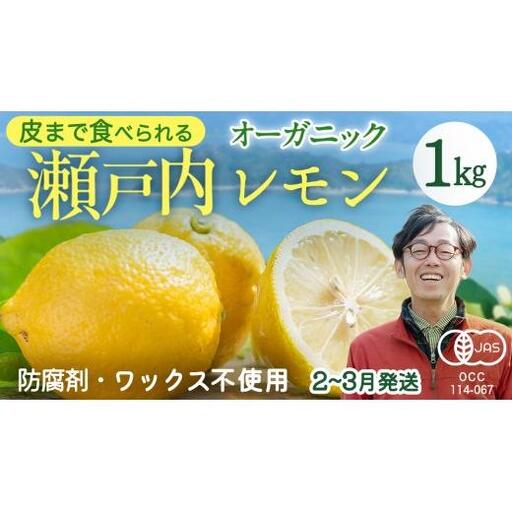 瀬戸内 オーガニック レモン 先行予約 ノーワックス 防腐剤不使用 防カビ剤不使用 有機JAS認証 中原観光農園 約1kg (8～12個程度) お試し 少量 国産 広島 大崎上島町産 【 2027年2月～3月発送 】