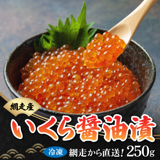 網走から直送！＜網走産＞いくら醤油漬 250g ABB008