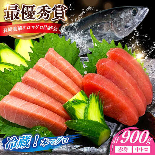 冷蔵！生本マグロ 赤身 中トロ 冷蔵 計約900g マグロ まぐろ 鮪 刺身 五島列島産養殖[RBN013] 本マグロ 本まぐろ 本マグロ 本まぐろ 本マグロ 本まぐろ九州 長崎