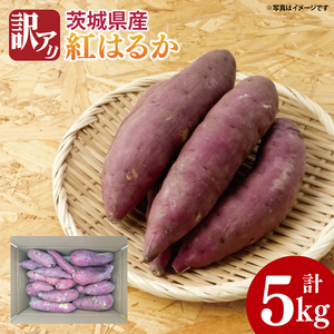 [先行予約][10月中旬以降より順次発送]訳アリ 茨城県産紅はるか 約5kg|さつまいも 芋 サツマイモ 紅はるか 訳あり わけあり 茨城県 取手市(AS003-1)