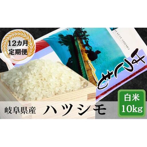 ≪令和7年産≫【12か月定期便】岐阜ハツシモ10kg