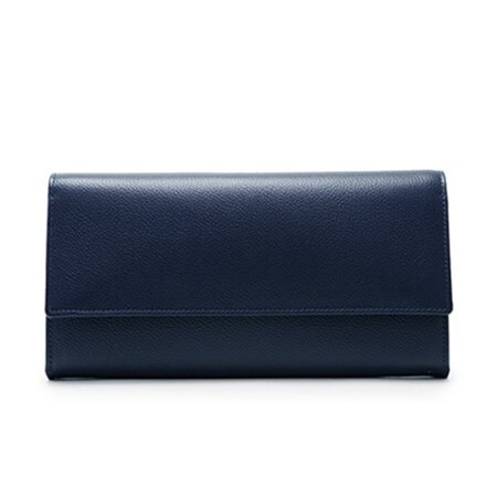 【濱野皮革工藝の長財布】グレースロングウォレットギャルソンタイプ(ネイビー)_装飾品・工芸品 財布 服飾小物 _【1065413】