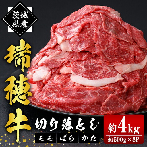 牛肉 切り落とし 約4kg 【牛肉】【ho1450】