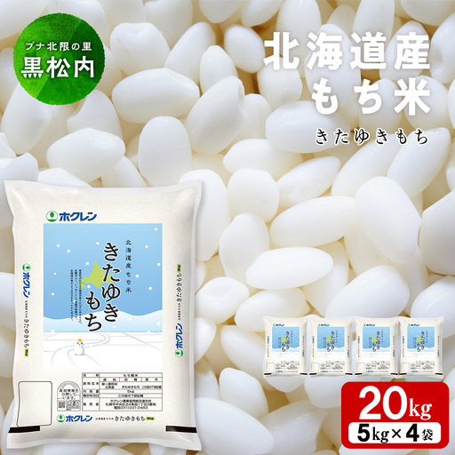 北海道産 もち米 ＜きたゆきもち＞20㎏