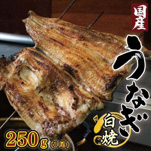 うなぎ 鰻 国産 250g 1尾 うなぎ白焼 タレ付き 鰻
