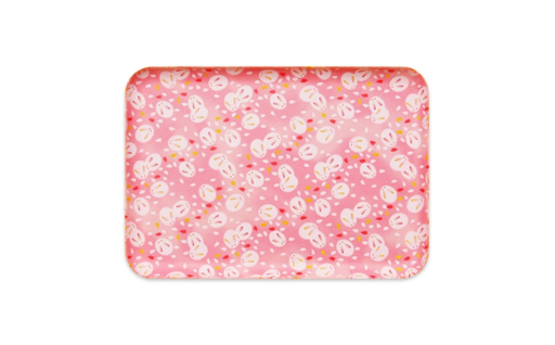 タツクラフト 友禅和紙トレー M 33cm 2枚セット 桜 雪うさぎ 【Tk303】【ttcf922-yum-1】