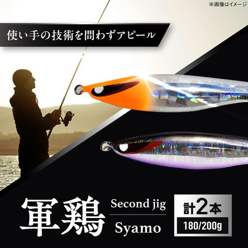 釣り具 second jig 軍鶏 2点セット 釣り具 BLBB009