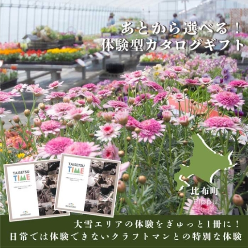 あとから選べる[体験型プランカタログギフト]TAISETSU TIME with CRAFTMAN[DMO]大雪エリア 体験 現地 訪問 クラフト 見学 ワークショップ ツアー 北海道 比布町 ぴっぷ