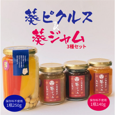 葵ジャム 3種 各140g 葵ピクルス あいちの家康 250g 1本 セット