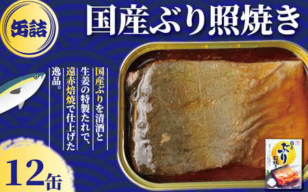 【 缶詰 】 ぶり照り焼き 12個 | 缶詰
