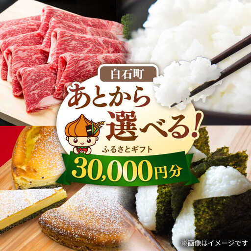 【あとから選べる】佐賀県白石町 ふるさとギフト 3万円分 / あとから [IZY010]