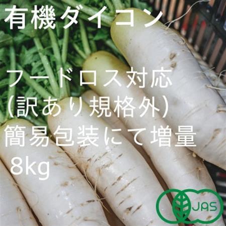 【フードロス対応・規格外】　有機大根　訳あり　有機JAS　冬季限定(12～3月発送)【配送不可地域：離島・北海道・沖縄県】【1568591】
