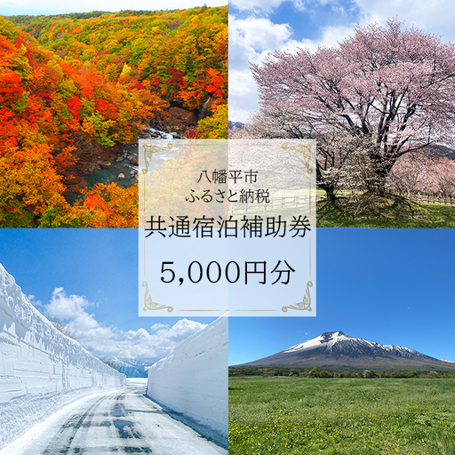 八幡平市共通宿泊補助券 (5000円相当) / 選べる 宿泊施設 共通 宿泊 補助券 宿 お宿 ホテル 温泉 温泉宿 温泉旅館 旅館 民宿 ペンション トラベル 旅行 旅 観光 観光旅行 泊まり お泊り 国内旅行 東北 岩手県 八幡平市 おすすめ