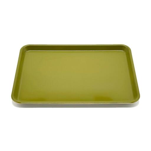 NICO トレイ ［オリーブ 単品 1枚］トレー 食洗機対応 電子レンジ 滑り止め かわいい 33cm