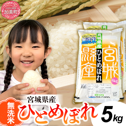 無洗米 令和7年産 ひとめぼれ 5kg ❘ 無洗