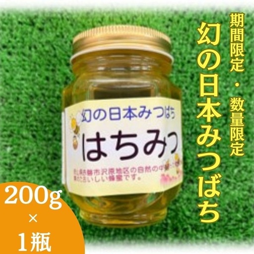 はちみつ 幻の日本みつばち 純粋 国産 はちみつ【200g×1瓶】【数量限定】