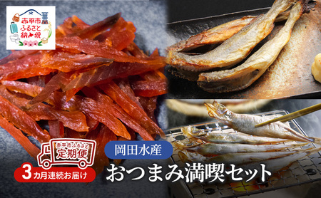 おつまみセット 岡田水産干物揚げ物魚貝類 おつまみセット【定期便】