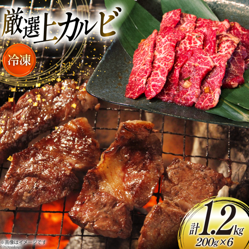 カルビ 焼肉 上カルビ 200g 6パック 計1.2kg