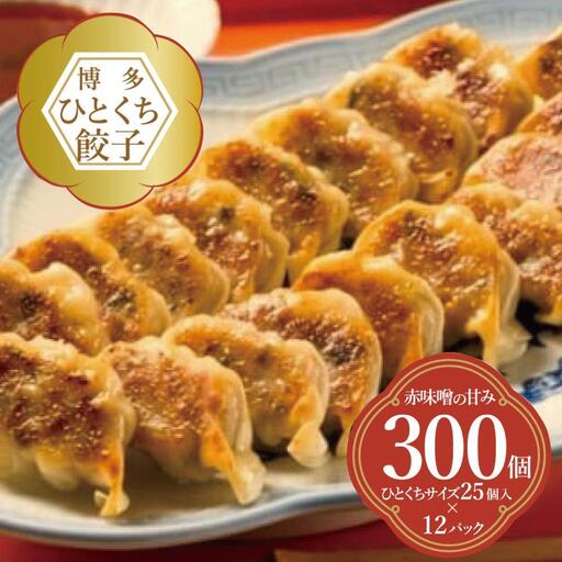 餃子 博多ひとくち餃子 300個入 （25個×12パック） | 冷凍餃子 生餃子 ふるさと納税餃子 手作り 博多 一口 ぎょうざ ギョーザ 一口餃子 ふるさと 納税 豚 肉 お取り寄せ 冷凍食品 冷凍 おかず おつまみ 中華惣菜 点心 福岡県 福岡市 九州