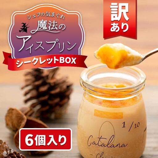 【訳あり】魔法のアイス プリン ～シェフの気まぐれワクワク（6個入）| プリン