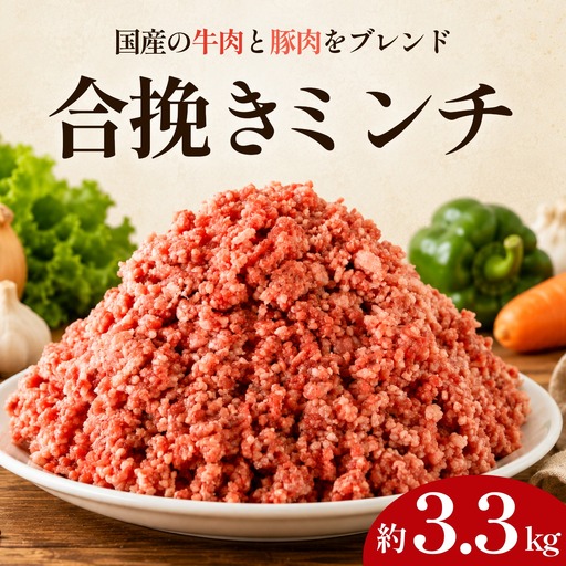 合挽ミンチ 3.3kg ミンチ