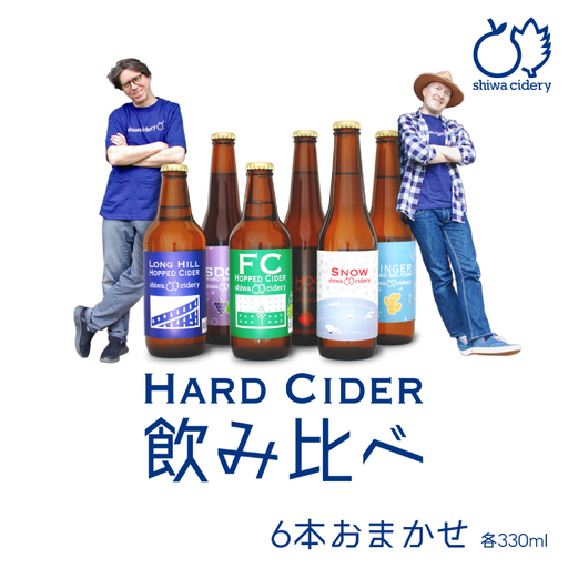 りんご ハード サイダー 「紫波サイダリー 6本 飲み比べセット」 (AY003) 紫波町産 りんご シードル ワイン