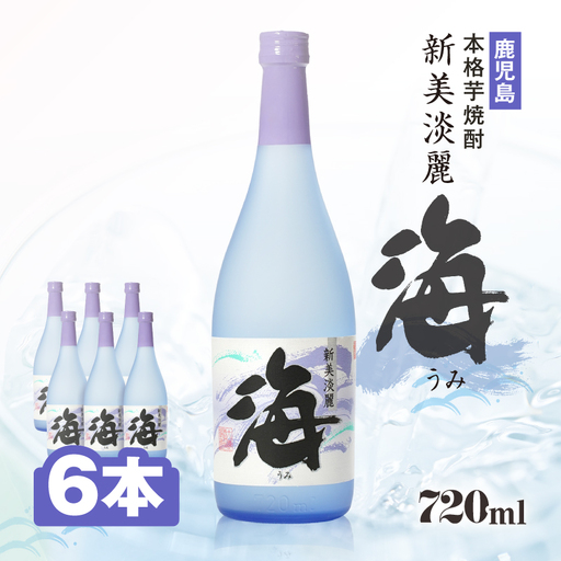 2857 【 鹿児島・特約店限定販売 】 本格芋焼酎『海』 720ml 4合瓶×6本セット KN034-001-01 酒 アルコール 焼酎