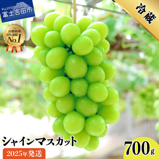 【2025年発送】山梨県産 シャインマスカット 700g（1房以上）シャインマスカット フルーツ