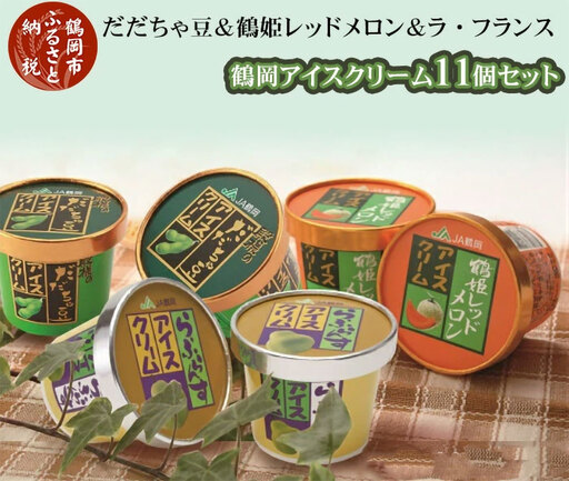 A01-701 鶴岡アイスクリーム11個セット