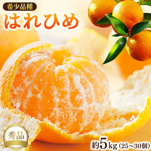 [先行予約]希少種みかん はれひめ 秀品 約5kg (25個〜30個) ※2026年12月中旬〜2027年2月初旬頃に順次発送予定(お届け日指定不可)/ 和歌山 みかん ミカン はれひめ フルーツ 柑橘 蜜柑 果物 くだもの 旬 産地直送[kgr004A]