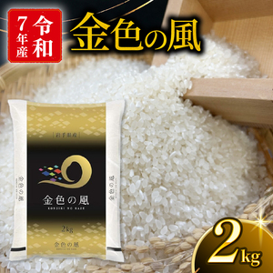 金色の風 精米 2kg ＼ 米 ／