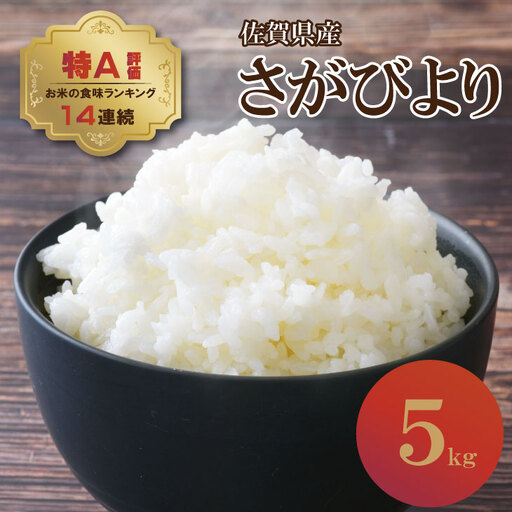 [8月配送]佐賀ブランド米「さがびより」5kg(5kg×1)潮風F