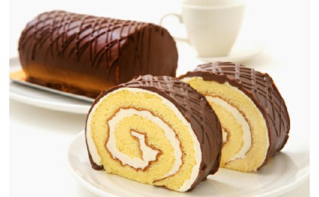 見た目も味も昭和レトロ 懐かしチョコロールケーキのペアセット