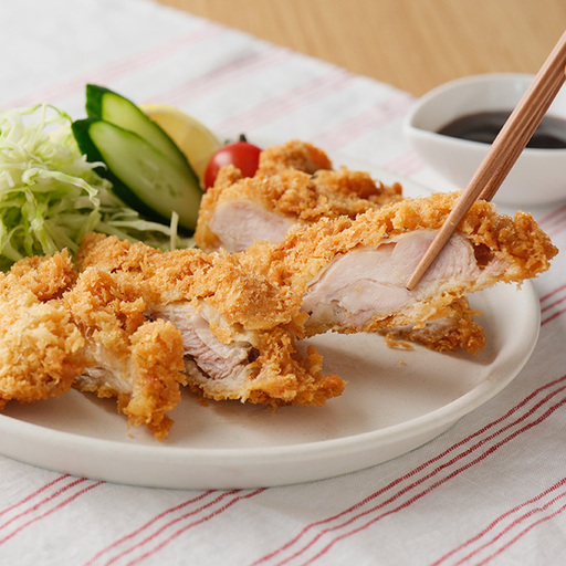 朝引き鶏のチキンカツ/調理済み100g×4枚（合計400g）/簡単調理 No.1060