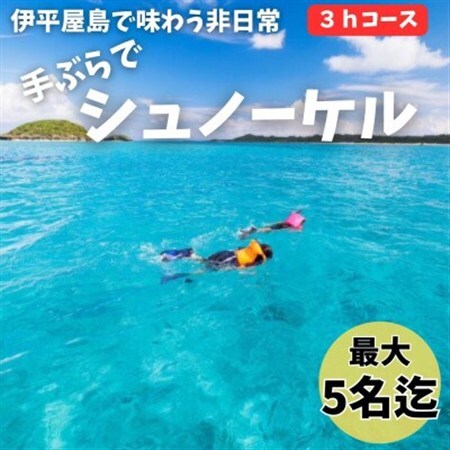 【貸し切りプラン】手ぶらでシュノーケル(3～5名様/3時間コース)【1523912】