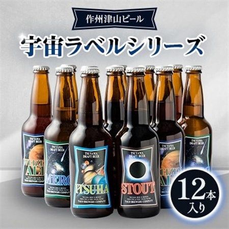 作州津山ビール　宇宙ラベルシリーズ12本入り【配送不可地域：離島】【1030428】
