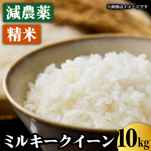 【令和7年度産】減農薬ミルキークイーン 精米 10kg / 米 農家直送 低農薬 綾部市 / 森本ファーム［BSDH063］